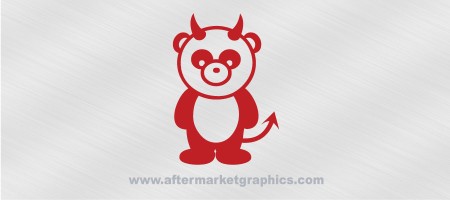 Panda Devil Decal